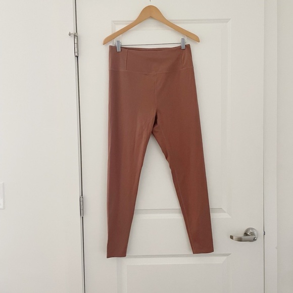 Girlfriend Collection Compressive Ribbed High Rise Leggings Rye 28.5" - Picture 4 of 9